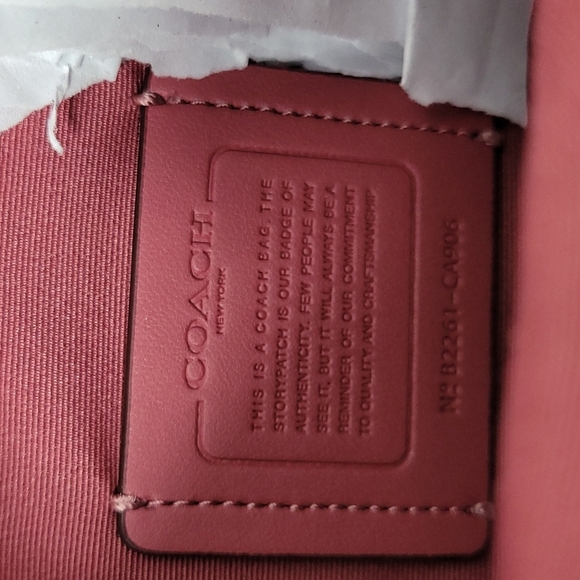 Coach Pennie Crossbody with Coin Case & Signature Canvas Detail Pink Lem… - Picture 6 of 8